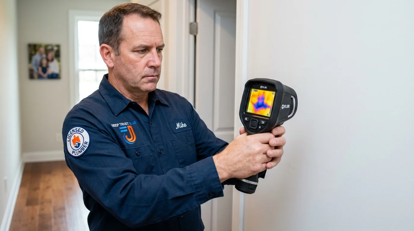 Thermal imaging leak detection by Johns Plumbing LLC in Ponchatoula